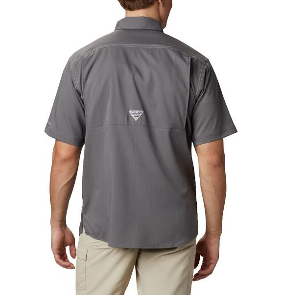 Columbia Low Drag Offshore Shirts Grey For Men's NZ2495 New Zealand